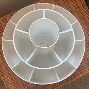 White Rotating Organizer-made in USA